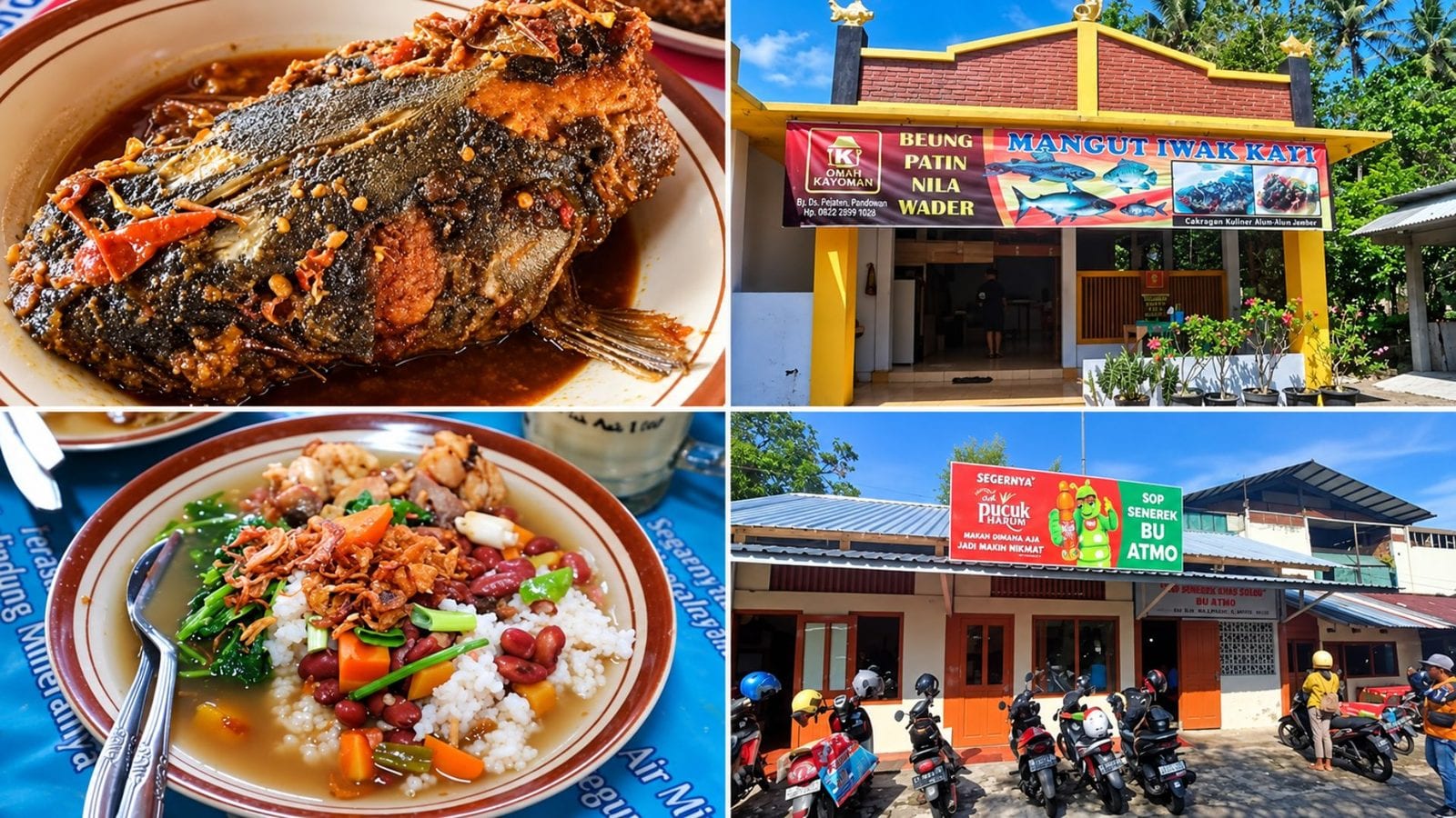 Pemandangan atau area makan di kawasan Magelang Borobudur